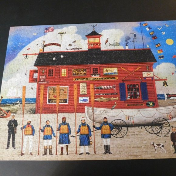 Charles Wysocki The Sea Buglers 1000 Piece Jigsaw Puzzle Buffalo Games Complete - Picture 1 of 9